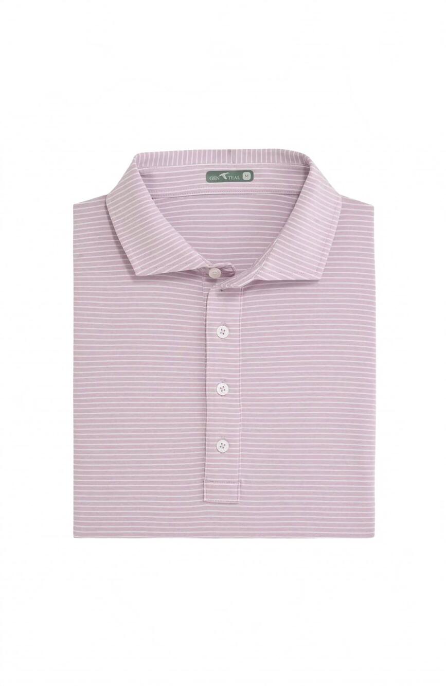 NEW GENTEAL men's davis performance polo in lavender